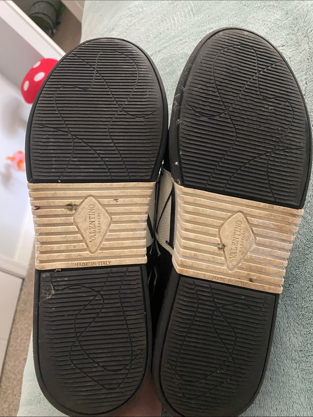 Valentino Black and White VLN Strap Sneakers - Picture 4 of 4